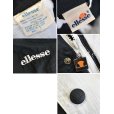 画像2: 【ellesse】【ビンテージ】【黒×白×青×赤】【ナイロンジャケット】【サイズＬ】<br> (2)