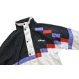 画像3: 【ellesse】【ビンテージ】【黒×白×青×赤】【ナイロンジャケット】【サイズＬ】<br> (3)