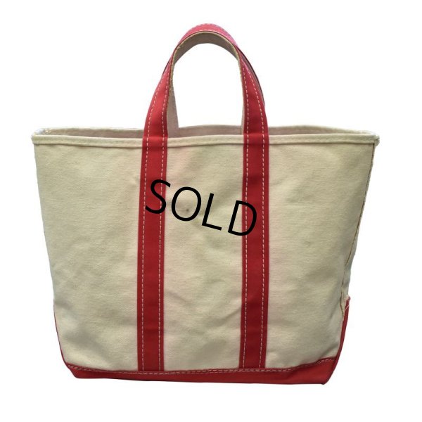 画像7: 耳付き 80's【ビンテージ】 【USA製】【L.L.bean】【L.L.ビーン】【キャンバス】【トートバッグ】【白×赤】 
