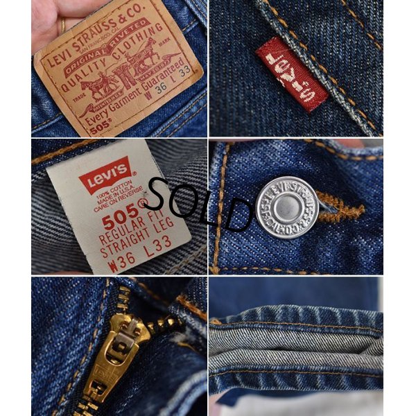 画像3: 【USA製】【ビンテージ】【LEVI'S】【リーバイス】５０５【505】【デニムパンツ】【36X33】 