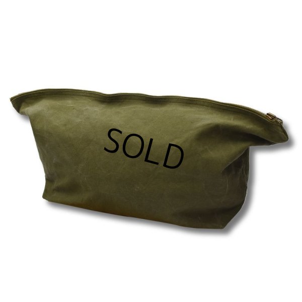 画像6: 40's【ビンテージ】【米軍】【U.S.ARMY】コの字止めタロン コットンバッグ【トラベルバッグ】