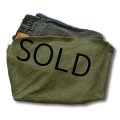40's【ビンテージ】【米軍】【U.S.ARMY】コの字止めタロン コットンバッグ【トラベルバッグ】 