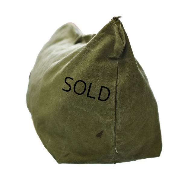 画像5: 40's【ビンテージ】【米軍】【U.S.ARMY】コの字止めタロン コットンバッグ【トラベルバッグ】