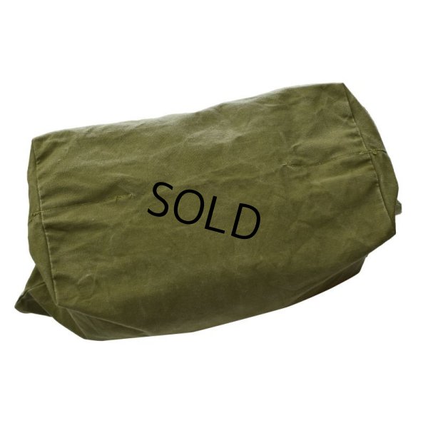 画像7: 40's【ビンテージ】【米軍】【U.S.ARMY】コの字止めタロン コットンバッグ【トラベルバッグ】