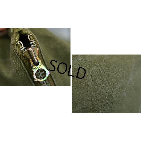 画像3: 40's【ビンテージ】【米軍】【U.S.ARMY】コの字止めタロン コットンバッグ【トラベルバッグ】