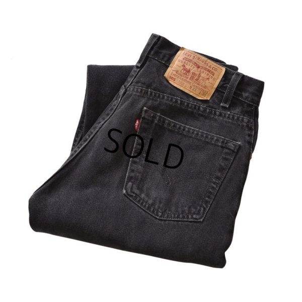 画像1: 【ビンテージ】【USA製】【LEVI'S】【リーバイス】５０５【505】黒【ブラックデニム】【31X30】 