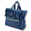 70's【ビンテージ】【PANAM AIRLINE】【パンナム】パンアメリカン航空【エアラインバッグ】トートバッグ ハンドバッグ  