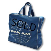 70's【ビンテージ】【PANAM AIRLINE】【パンナム】パンアメリカン航空【エアラインバッグ】トートバッグ ハンドバッグ  