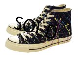 【新品未使用】【コンバース】converse【CT70】【黒】【ペンキ加工】【チャックテイラー】【ハイカット】【サイズ２９cm】 