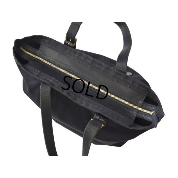 画像4: 【Kaufmann】カウフマン【黒】【レザーハンドル】【キャンバストートバッグ】