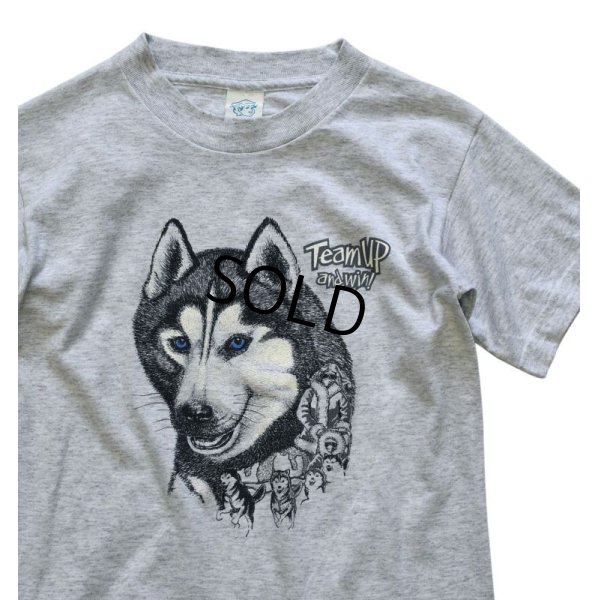 画像1: 【USA製】【ビンテージ】【シベリアンハスキー】犬【Tシャツ】【サイズS程度】レディース古着【youth L】 