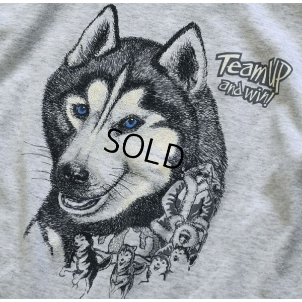 画像3: 【USA製】【ビンテージ】【シベリアンハスキー】犬【Tシャツ】【サイズS程度】レディース古着【youth L】 