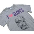 画像1: 【ビンテージ】【グレー×紫】【I ❤ SLOFFS】ナマケモノ Tシャツ 【サイズS】<br> (1)