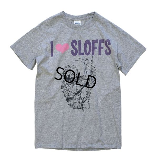 画像4: 【ビンテージ】【グレー×紫】【I ❤ SLOFFS】ナマケモノ Tシャツ 【サイズS】 