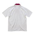 画像3: 90's【ビンテージ】USA製 Hane's【ヘインズ】【白×ピンク】【TENNIS】【テニスラケット】【襟付き】【Ｔシャツ】【サイズＬ】 <br> (3)