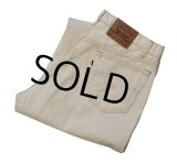 【ビンテージ】【USA製】【LEVI'S】【リーバイス５６０】560【デニムパンツ】【オフホワイト】白【36Ｘ30】 