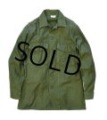 【60's】【米軍実物】ビンテージ【U.S.ARMY】【OG107】【平ボタン】【ユーティリティシャツ】【サイズ14 1/2】 
