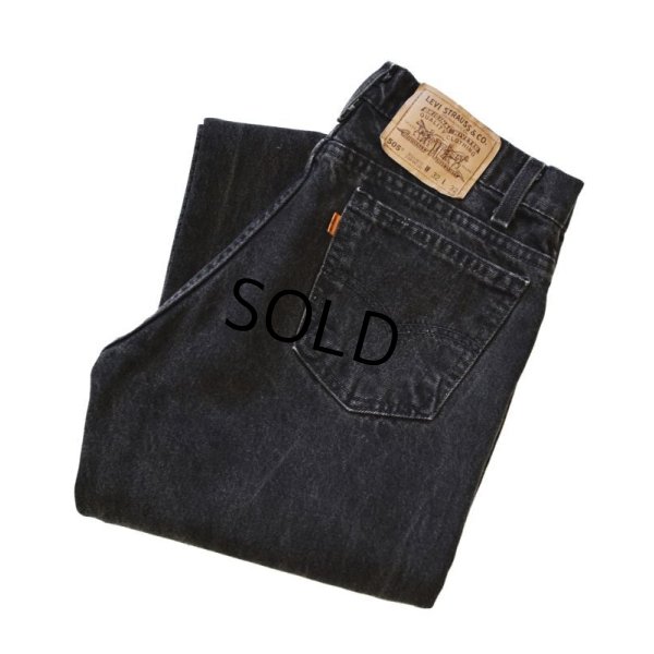 画像1: 【ビンテージ】【USA製】【LEVI'S】【リーバイス】５０５【505】黒【ブラックデニム】【32×32】 