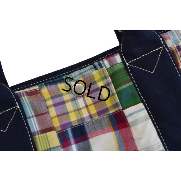 画像6: 程度良好【J.CREW】Ｊクルー【パッチワーク】【トートバッグ】【ミニトート】 