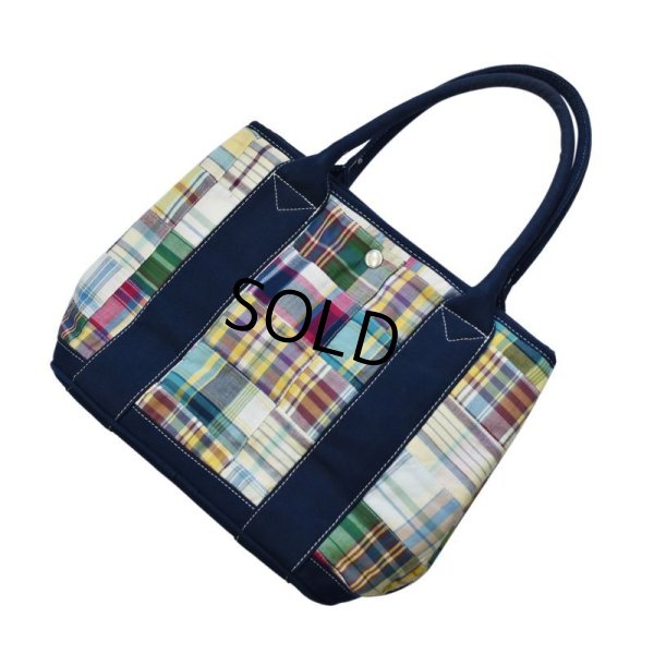 画像5: 程度良好【J.CREW】Ｊクルー【パッチワーク】【トートバッグ】【ミニトート】 