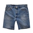 画像1: 【ビンテージ】【USA製】【LEVI'S】【リーバイス】５０５【505】ショートカットデニム【ショートパンツ】【W36】<br> (1)