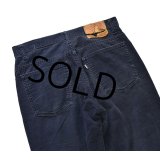 80's【ビンテージ】【USA製】【LEVI'S】【リーバイス５１７】ブーツカット【紺】ネイビー【コーデュロイパンツ】【517】【32x32】 