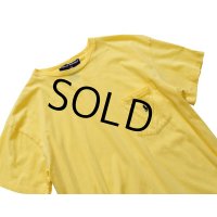 【ビンテージ】【ポロスポーツ】【POLO SPORT】【黄色】ポケT【ポケット付きTシャツ】【サイズM】 