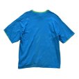 画像4: ギリシャ製【青×緑】ポケＴ【ポケット付きTシャツ】【Tシャツ】【サイズL】<br> (4)