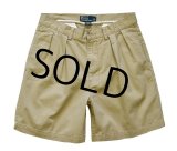 【ラルフローレン】【ベージュ】【２タックショートパンツ】 【短パン】【ショーツ】【W32】 
