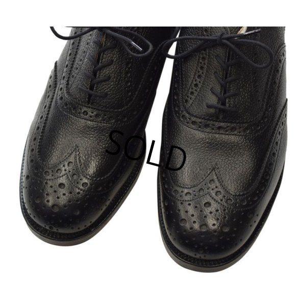 画像5: デッドストック【イングランド製】SANDERS【サンダース】【黒】【ウィングチップシューズ】【サイズ8】【26.5cm程度】