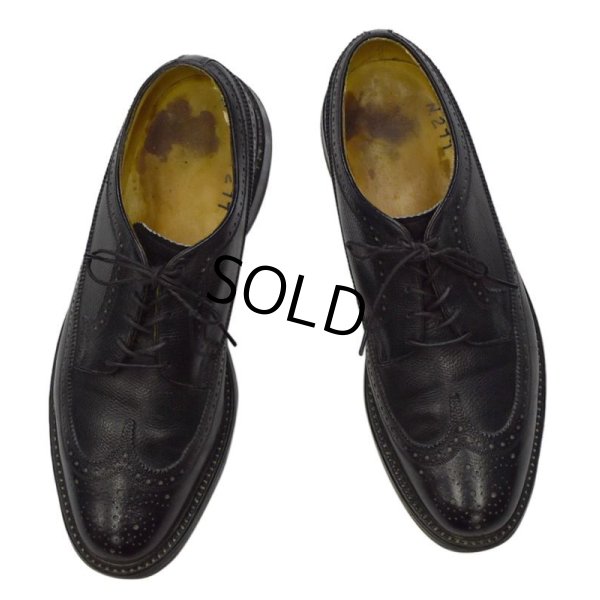 画像6: 【ビンテージ】【フローシャイム ロイヤルインペリアル】【黒】【ウィングチップシューズ】【9 D】【27cm程度】