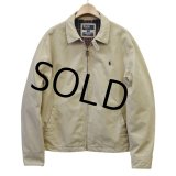 【ラルフローレン】【ベージュ】【コットンブルゾン】スウィングトップ　チェック裏地付【サイズXL】 