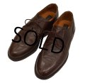 【イタリー製】BARNEYS NEW YORK【バーニーズニューヨーク】【ブラウン】【Uチップモカシンシューズ】【9 1/2M】【27.5cm程度】 