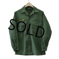 【60's】【米軍実物】ビンテージ【U.S.ARMY】【OG107】【ユーティリティシャツ】【サイズ14 1/2×31】 