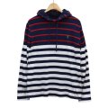 【ラルフローレン】【POLO ralph lauren】【紺×白×赤】【フード付き】【カットソー】パーカー【サイズＭ】 
