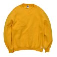 画像1: 90's【ビンテージ】USA製【ラッセル】【黄色】無地【前Ｖスウェット】【サイズＬ】<br> (1)