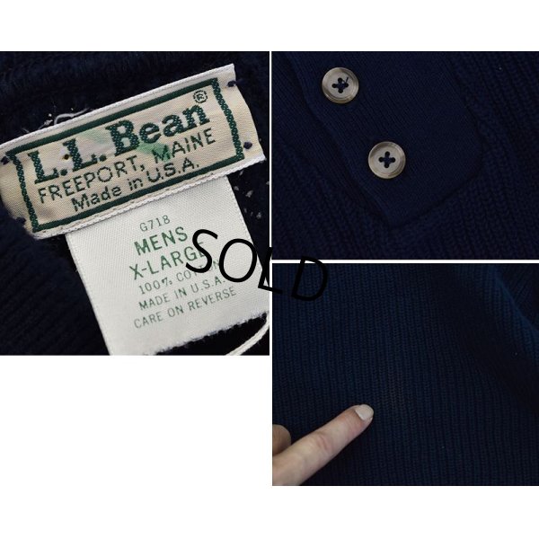 画像2: 【L.L.bean】【オールドＬＬビーン】【ヘンリーネック】【コットンセーター】【サイズXL】 