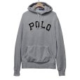 画像1: 【ラルフローレン】【POLO ralph lauren】【グレー】フロッキープリント ロゴ【スウェットパーカー】サイズM<br> (1)