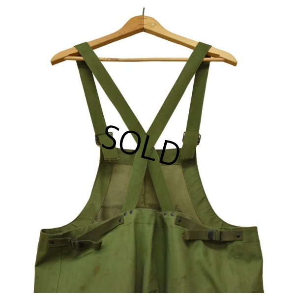 画像6: 40's ビンテージ【米軍実物】【U.S.NAVY】【レイントラウザーズ】【ウェットウェザートラウザーズ】 【サイズSMALL】【オーバーオール】