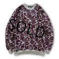 90's ビンテージ【Hunt Club】グレー×花柄【スウェット】【サイズM】レディース古着 