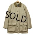 【ランズエンド】【LANDS' END】【襟レザー】【キルティングライナー付き】【コットンジャケット 】【サイズM】 