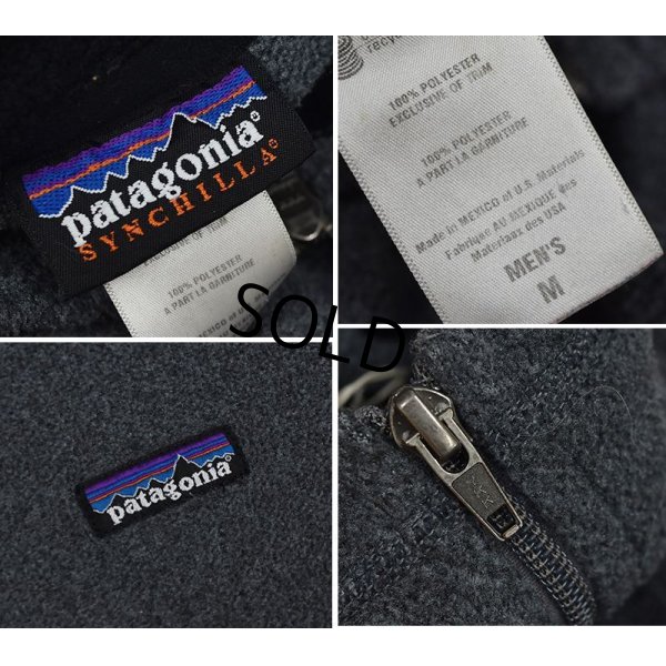 画像2: 【パタゴニア】patagonia【チャコールグレー】【シンチラフリース】ハーフジップ【フリースジャケット】【サイズＭ】 