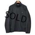 【パタゴニア】patagonia【チャコールグレー】【シンチラフリース】ハーフジップ【フリースジャケット】【サイズＭ】 