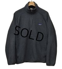 【パタゴニア】patagonia【チャコールグレー】【シンチラフリース】ハーフジップ【フリースジャケット】【サイズＭ】 