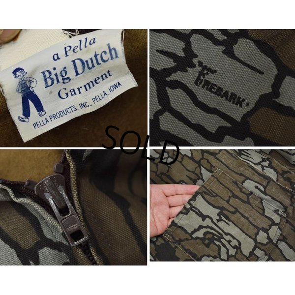 画像2: 【ビンテージ】【BIG DUTCH】【TREBARK】【フルジップジャケット】迷彩【カモフラジャケット】【サイズＭ程度】 