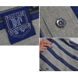 画像2: 【ポロクラブ】POLO CLUB【ラルフローレン】【グレー×紺】【ストライプ】【シャツ】【サイズＭ】<br> (2)