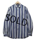 【ポロクラブ】POLO CLUB【ラルフローレン】【グレー×紺】【ストライプ】【シャツ】【サイズＭ】 
