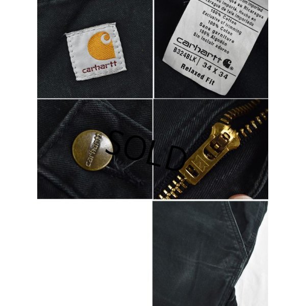 画像2: 【ビンテージ】【carhartt】カーハート【黒】ブラック【ペインターパンツ】【ワークパンツ】【34×34】 