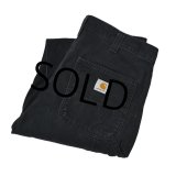 【ビンテージ】【carhartt】カーハート【黒】ブラック【ペインターパンツ】【ワークパンツ】【34×34】 