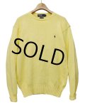 【ラルフローレン】POLO RALPH LAUREN【黄色】【コットンセーター】【サイズS】 